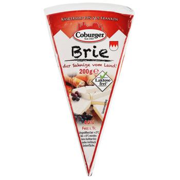 Coburger Lactose Free Brie Cheese 60% 200g - buy, prices for ULTRAMARKET - photo 1