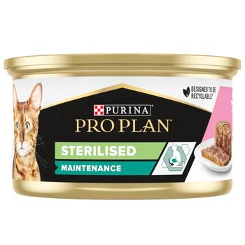 Корм влажный Purina Pro Plan с тунцом и лососем для стерилизованных кошек 85г - купить, цены на MasterZoo - фото 3