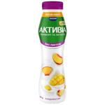Бифидойогурт Активиа Персик-манго безлактозный 0,8% 260г