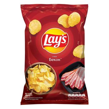 Lay's Potato Chips with Bacon Flavor 120g - buy, prices for Cosmos - photo 1