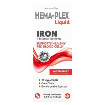 Natures Plus Hema-Plex Mixed Berry Falvored Iron with Essential Nutrients 250ml - buy, prices for - photo 3