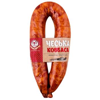 Колбаса Фарро Чешская полукопченая высший сорт - купить, цены на Чудо Маркет - фото 1