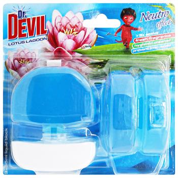 Блок для унітазу Dr.Devil Neutro Effect Lotus Lagoon 55мл х 3шт - купити, ціни на Auchan - фото 1