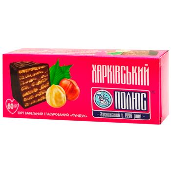 Торт Полюс фундук шоколадно-вафельний 60г - купити, ціни на - фото 1