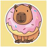 Картина по номерам Ideyka Сладкий капибара 30х30см