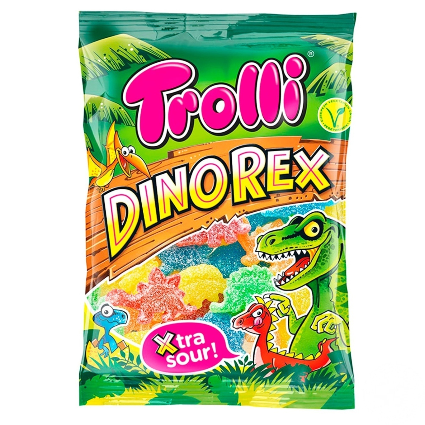 

Жевательные конфеты Trolli Динорекс 100г