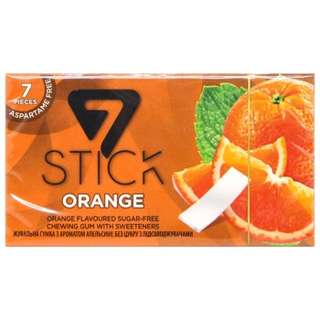 7Stick Chewing Gum with Orange 24pcs 14.5g - buy, prices for ULTRAMARKET - photo 1