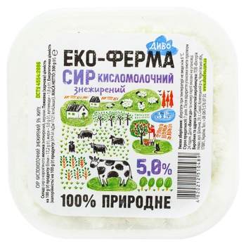 Eko-Ferma Dyvo Cottage Cheese Container 5% 300g - buy, prices for MegaMarket - photo 2