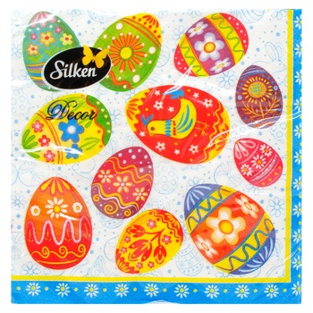 Серветки Silken паперові Великоднева колекція 33х33см 18шт - купити, ціни на - фото 1