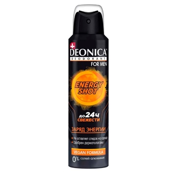 Антиперспирант Deonica For Men Energy Shot Vegan Formula 150мл - купить, цены на - фото 2