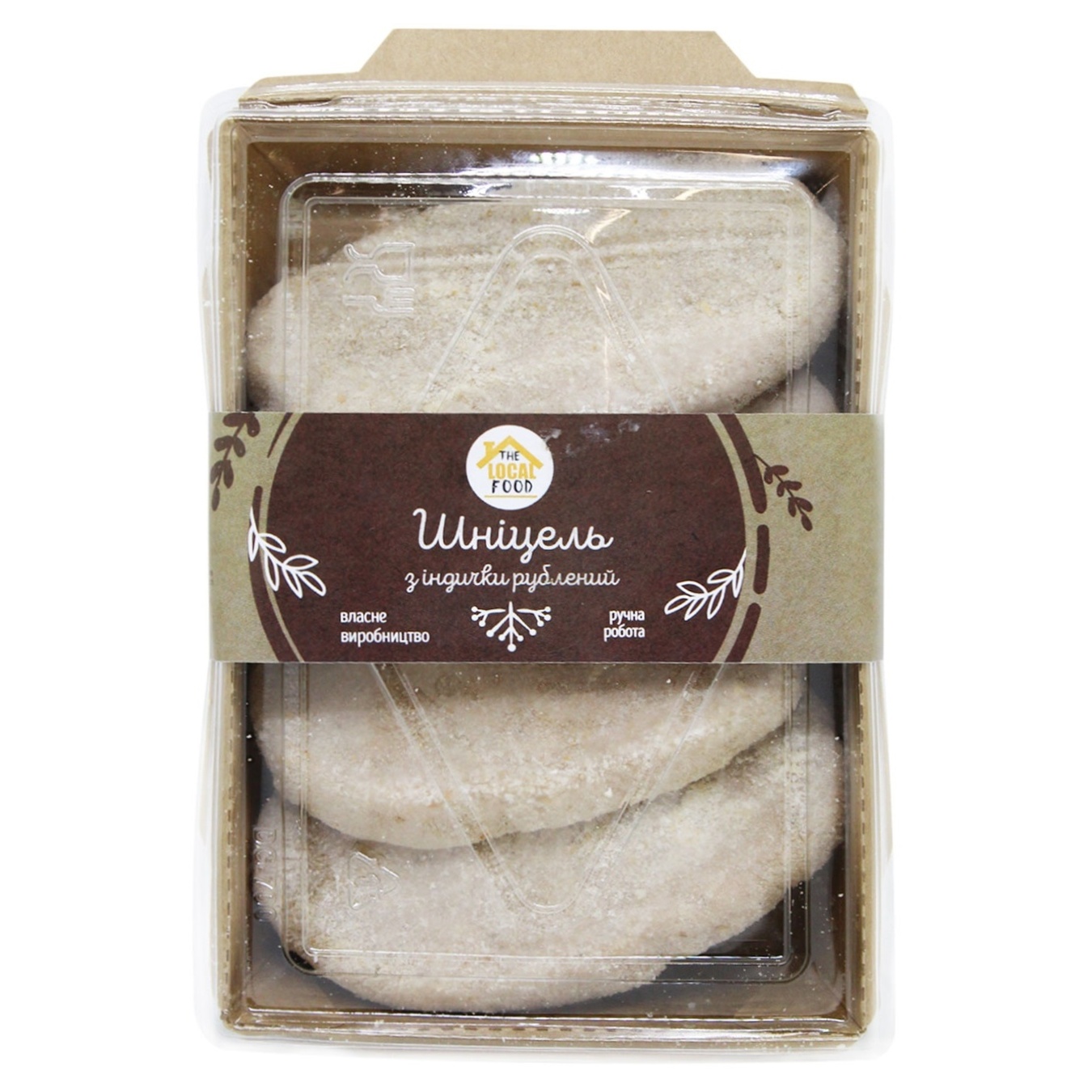 

Шницель The Local Food из индейки рубленный свежемороженый 400г