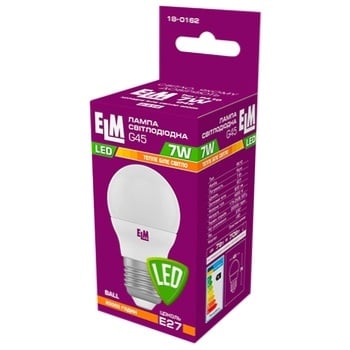 ELM Led Sphere Lamp 7W PA10 E27 3000K D45 18-0162 - buy, prices for MegaMarket - photo 3