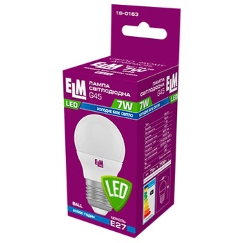 Лампа ELM Led сфера 8W PA10 E27 4000 D45 18-0166 - купить, цены на ULTRAMARKET - фото 2