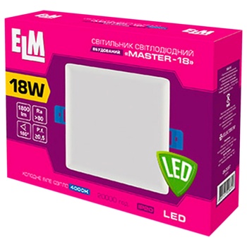 ELM Lamp LED Built-in Square Master 18W 4000 26-0097 - buy, prices for ULTRAMARKET - photo 2