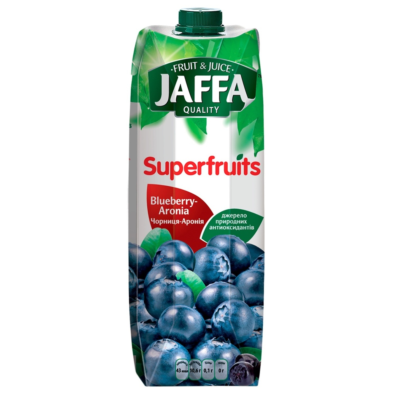 

Нектар Jaffa Superfruits Черника-арония 0,95л