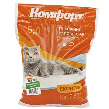 Comfort Econom Hygienic With Cedar Without Scent Cat Litter 5kg