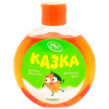 Гель-піна для ванни і душу Liesti Манго Казка дитяча 250мл - купити, ціни на Cупермаркет "Харків" - фото 1