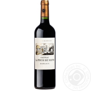 Chateau La Tour De Mons red dry wine 0.75l - buy, prices for MegaMarket - photo 1