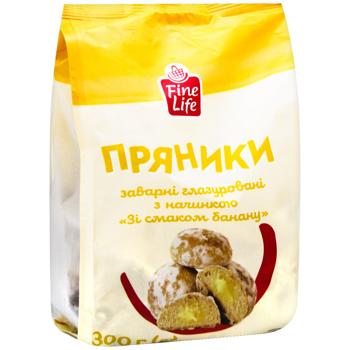 Пряники Fine Life з начинкою Зі смаком банану 300г - купити, ціни на - фото 3