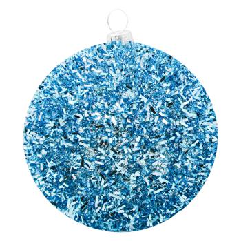 Christmas Magic Snow Turquoise Christmas Ball 8cm - buy, prices for MegaMarket - photo 1