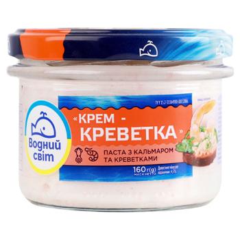 Vodnyi Svit Cream-Shrimp Paste with Squid and Shrimp 160g - buy, prices for Ideal - photo 2