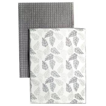 UP Leaf Gray Dishes Mat 38х50см 2pcs - buy, prices for Supermarket "Kharkiv" - photo 2