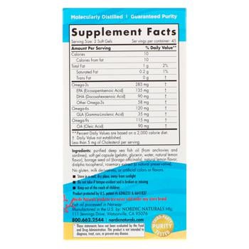 Nordic Naturals Complete Omega Junior Lemon Flavored Fish Oil 283mg 90 softgels - buy, prices for Biotus - photo 2