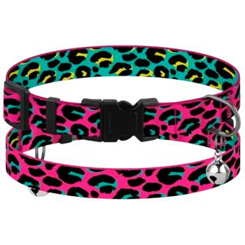 Barksi BronzeDog Urban Art Леопард нейлоновий нашийник для котів XS - різнокольоровий - купить, цены на MasterZoo - фото 3