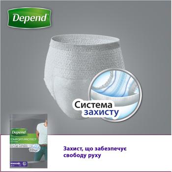 Спідня білизна поглинаюча Depend для чоловіків L/XL 9шт - купити, ціни на - фото 3