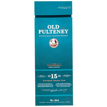 Whiskey Old pulteney 46% 700ml cardboard box Scotland United kingdom - buy, prices for WINETIME - photo 4