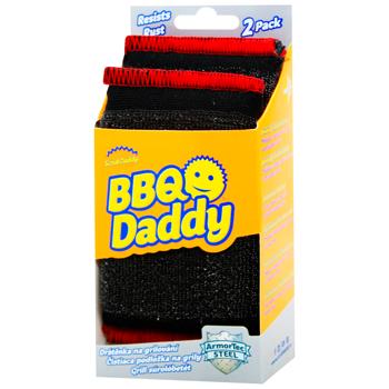Губка-скрабер металізована BBQ 2шт Scrub Daddy 1 шт