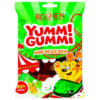 Цукерки Roshen Yummi Gummi Mini Bear Mix желейні 165г