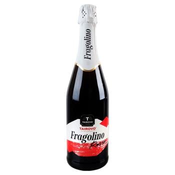 Напиток винный игристый Tairovo Fragolino Rosso красный полусладкий 6-6,9% 0,75л - купить, цены на - фото 1