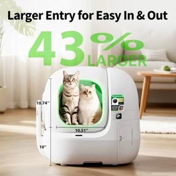 Туалет для котів Petkit Purobot Max Pro 2 P9904 автоматичний 65,7х53,8х60,3см - купити, ціни на MasterZoo - фото 4
