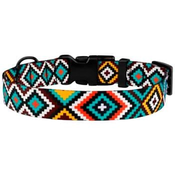 Barksi BronzeDog Urban Гуцульский нейлоновий нашийник для собак S - різнокольоровий - купить, цены на MasterZoo - фото 2