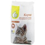 Корм сухий Auchan з яловичиною для дорослих котів 800г