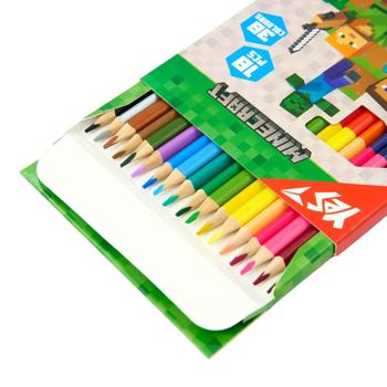 Yes Minecraft Double-sided Colored Pencils 36 Colors 18pcs - buy, prices for - photo 2