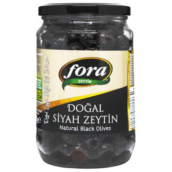 Оливки Fora натуральні чорні з/к 450 г ( Туреччина) - купити, ціни на КОСМОС - фото 1