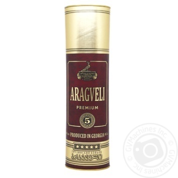 Gocha Aragveli Cognac in Tube 5 years 40% 0.5l - buy, prices for MegaMarket - photo 1