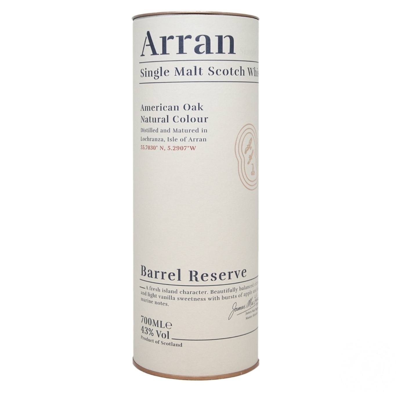 

Виски Arran Barrel Reserve 43% 0,7л в тубусе