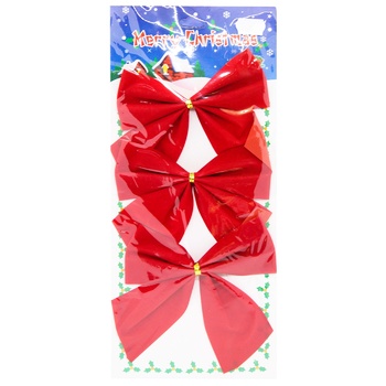 Bow Christmas Tree Decoration 3pcs - buy, prices for - photo 1