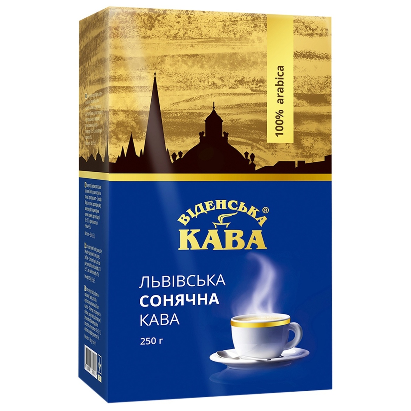 

Кофе молотый Віденська кава Львовский солнечный 250г