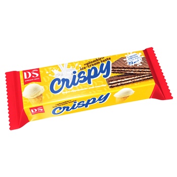 Вафлі Домашнє свято Crispy Хрустяшка смак пломбіру 72г - купити, ціни на ULTRAMARKET - фото 1