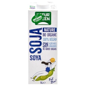 NaturGreen Organic Soya Drink 1l - buy, prices for NOVUS - photo 1