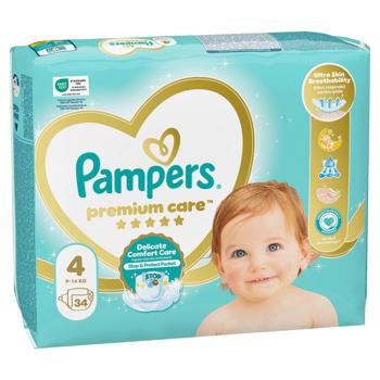 Підгузки Pampers Premium Care Maxi 4 9-14кг 34шт - купити, ціни на NOVUS - фото 3