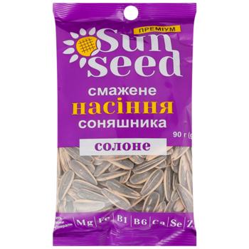 Семена подсолнечника Sun Seed Премиум жареные соленые 90г - купить, цены на Чудо Маркет - фото 1
