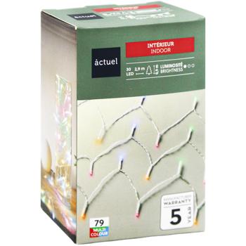 Гірлянда Actuel 30LED мультиколор на батарейках 3,05м - купити, ціни на Auchan - фото 3