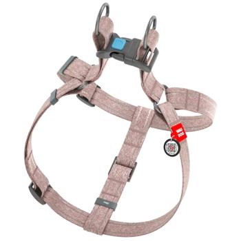 Waudog Re-cotton Reflective Harness for Dogs with QR-Passport 40-55cm / 15mm Brown - buy, prices for MasterZoo - photo 2