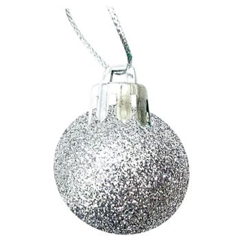 Bezant Silver Plastic Christmas Tree Ball 4cm in assortment - buy, prices for METRO - photo 4