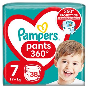 Подгузники-трусики Pampers Pants размер 7 17+кг 38шт - купить, цены на Auchan - фото 2